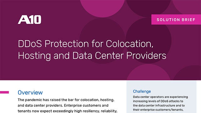 DDoS Protection for Colocation, Hosting and Data Center Providers