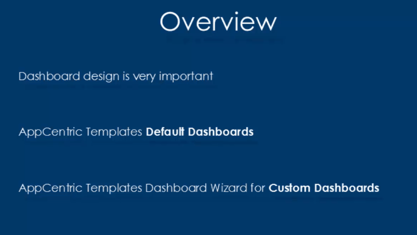 How to Create a Custom Dashboard using Dashboard Wizard