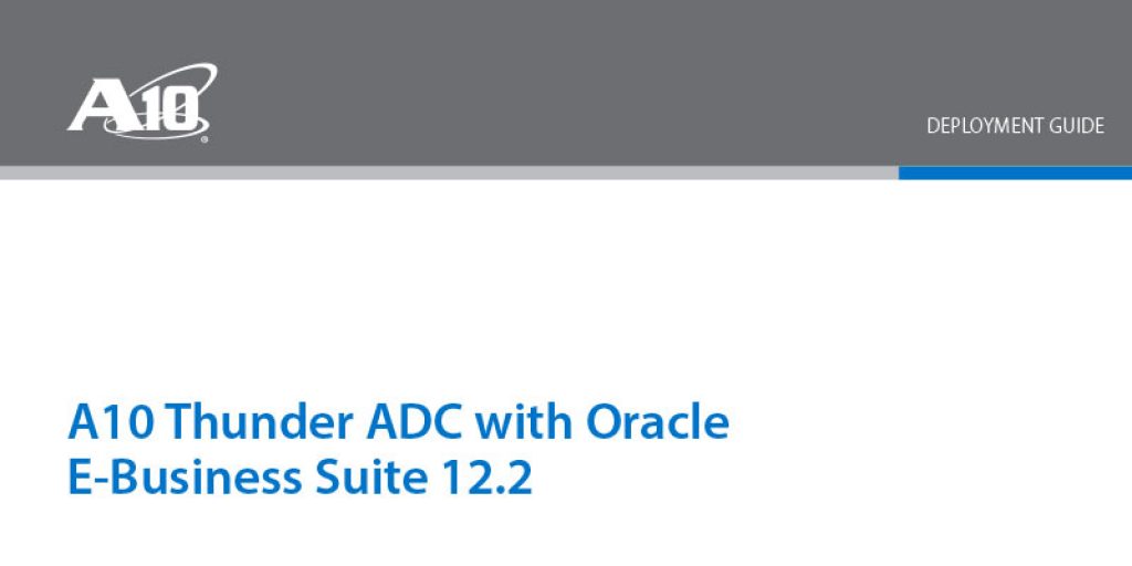 Oracle E-Business Suite 12 Deployment Guide