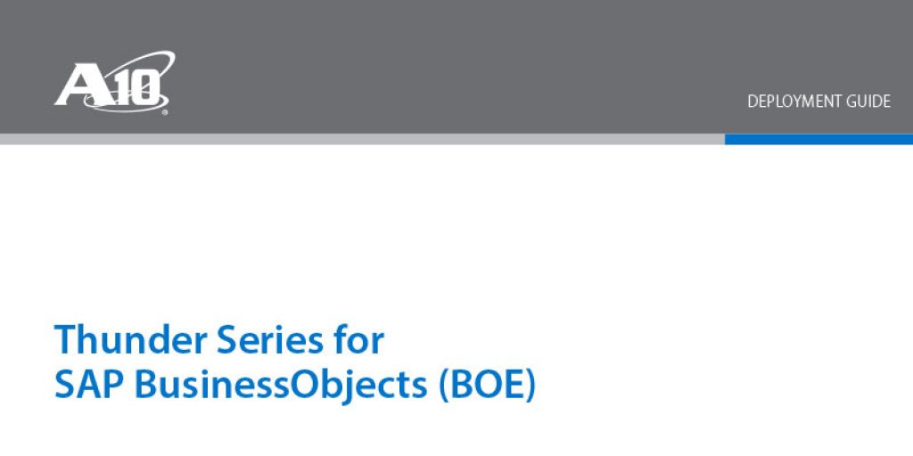 SAP BusinessObjects (BOE) Deployment Guide