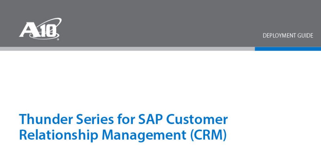 SAP Customer Relationship Management (CRM) Deployment Guide