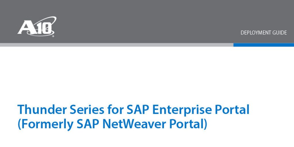 SAP Enterprise Portal (Formerly SAP NetWeaver Portal) Deployment Guide