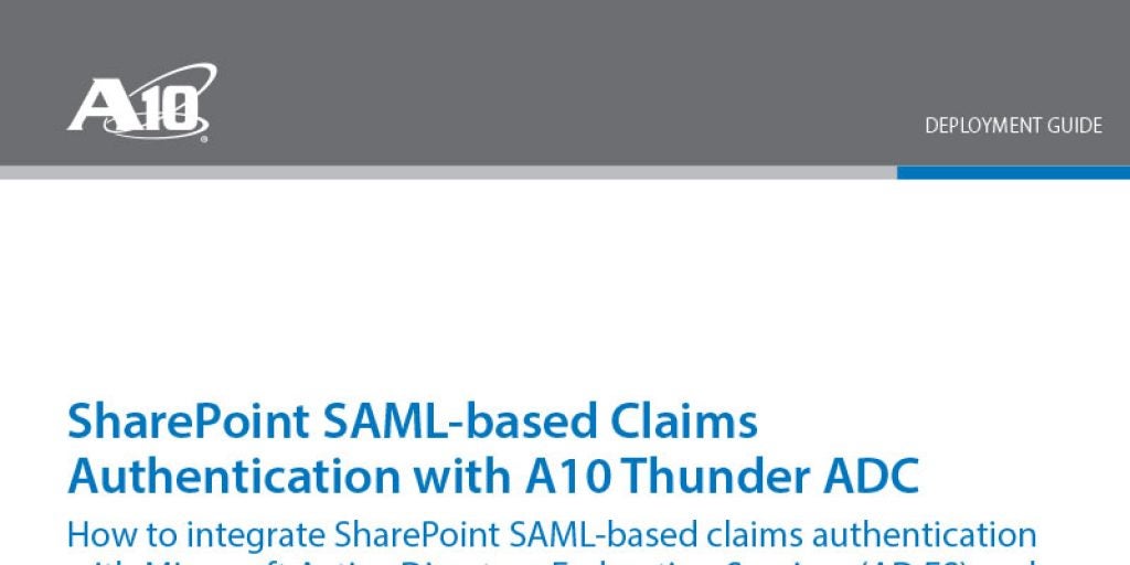 Microsoft SharePoint: SAML-based Authentication with Microsoft ADFS