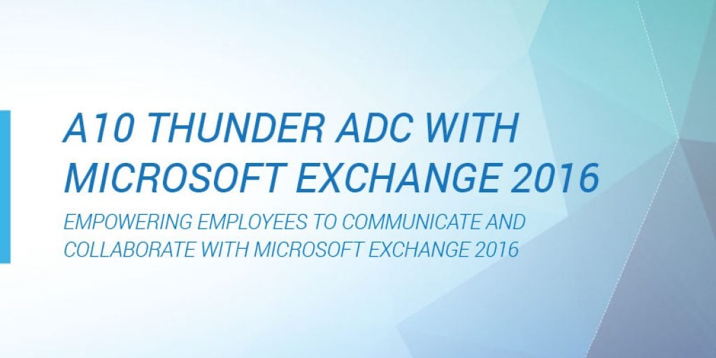 Microsoft Exchange 2016 Deployment Guide