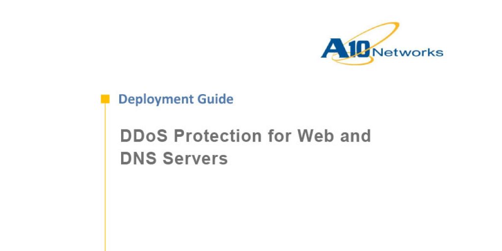 DDoS Protection for Web and DNS Servers Deployment Guide