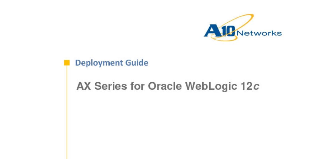 Oracle WebLogic 12c Deployment Guide