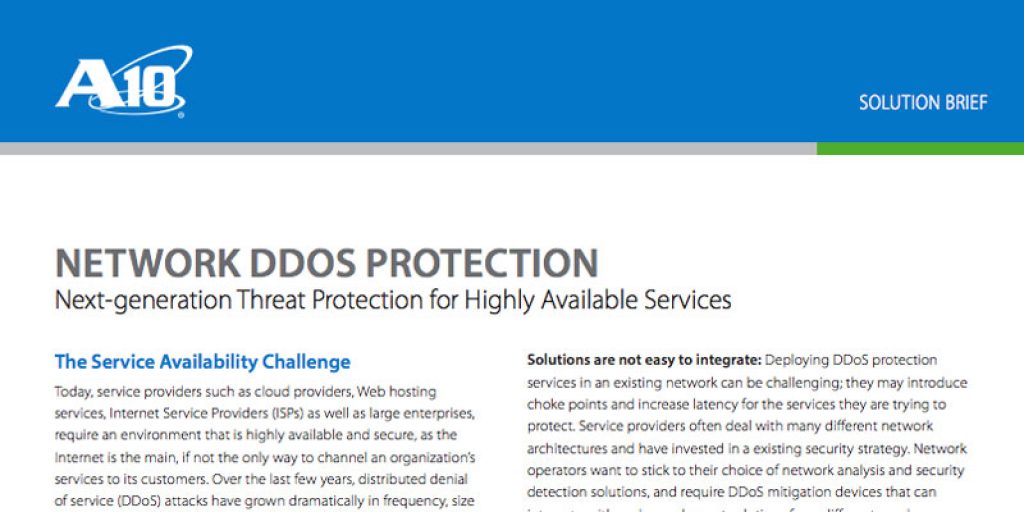 Network DDoS Protection