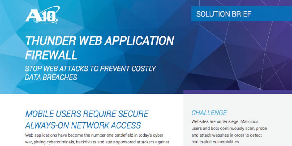 Thunder Web Application Firewall