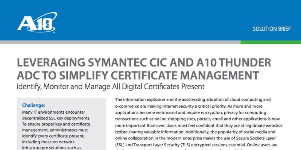 Symantec Certificate Intelligence Center