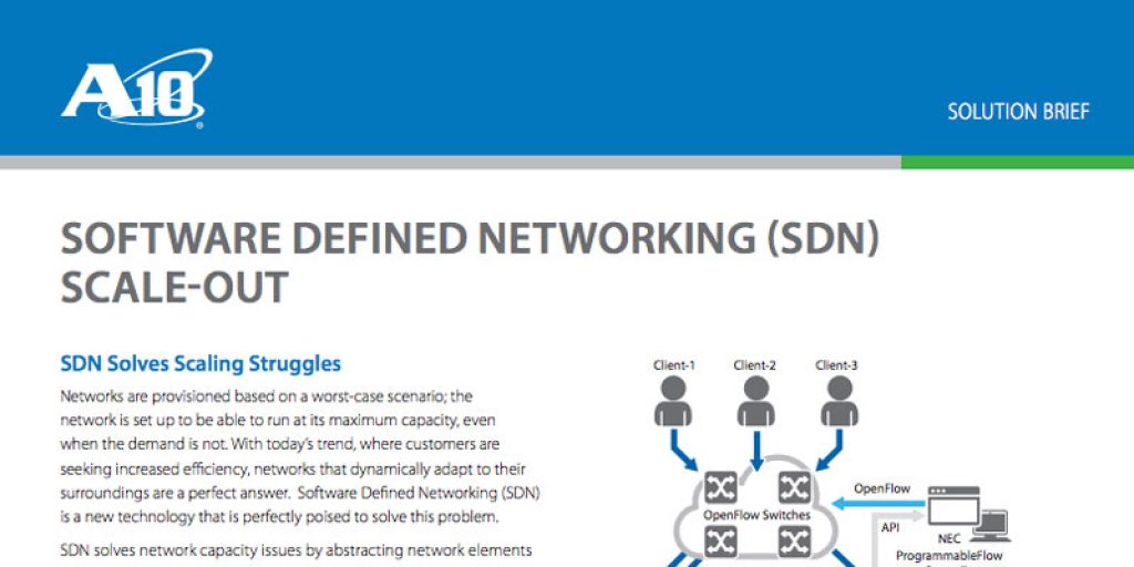 Software Defined Networking (SDN) Scale-out