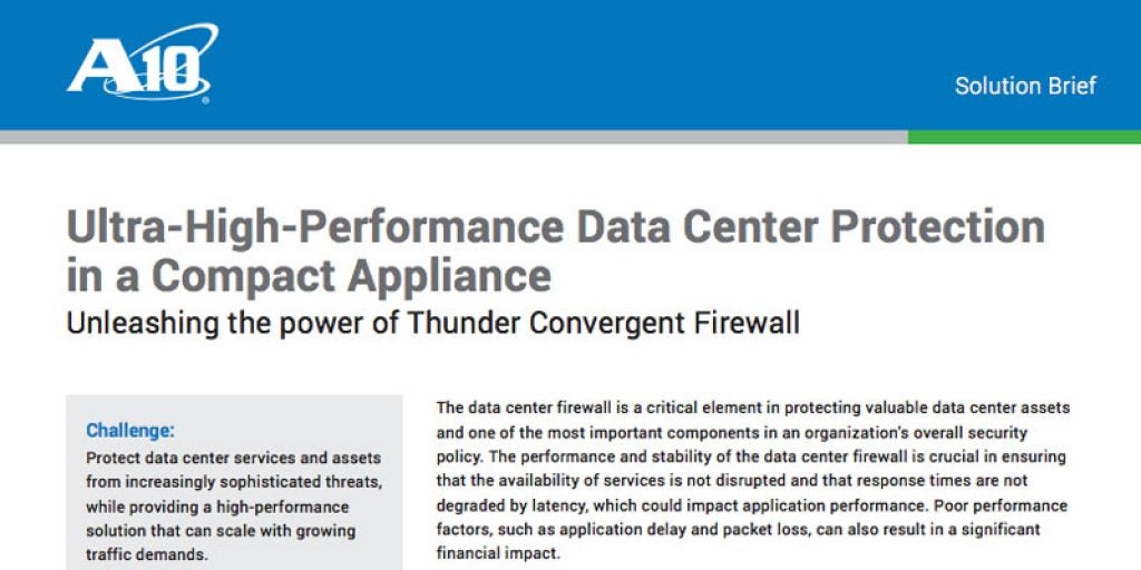 Ultra-High-Performance Data Center Protection in a Compact Appliance