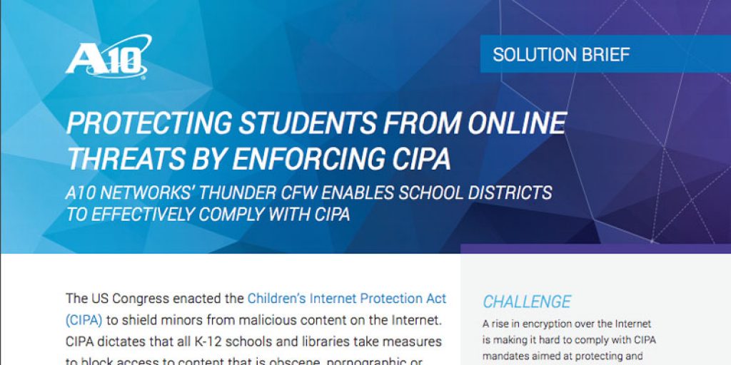 Protecting Students from Online Threats by Enforcing CIPA