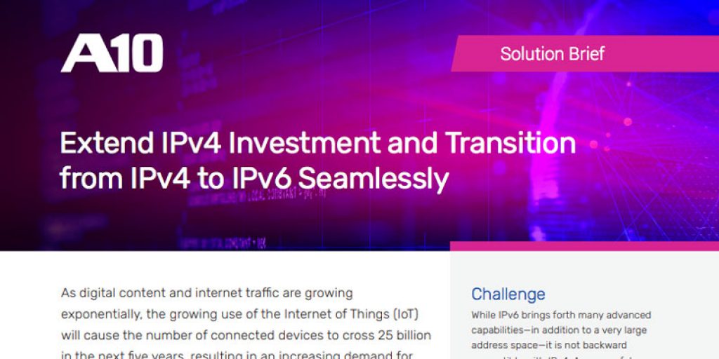 Transition from IPv4 to All-IPv6 Networks Transparently and with the Lowest TCO