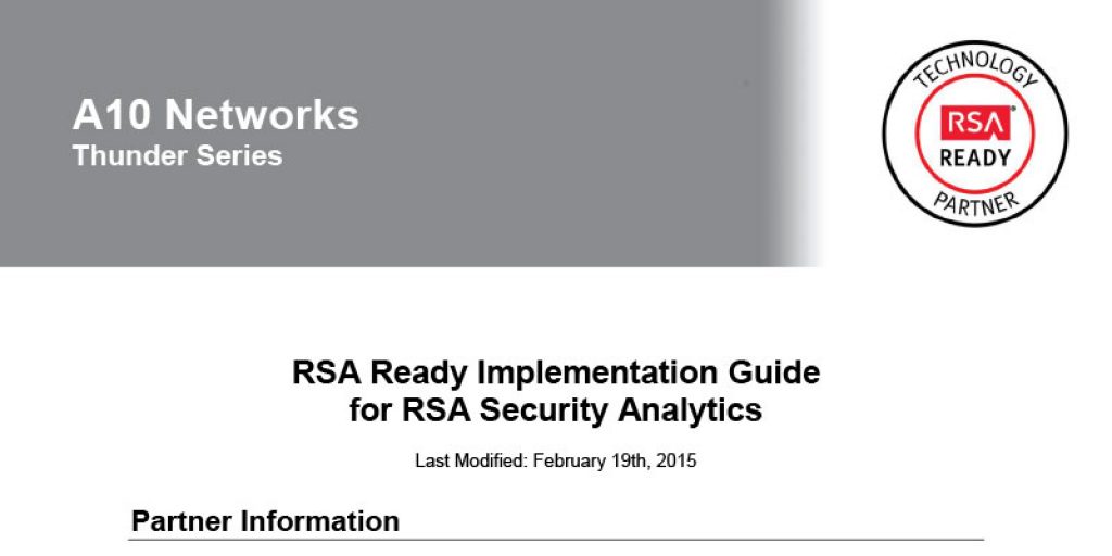 RSA Security Analytics