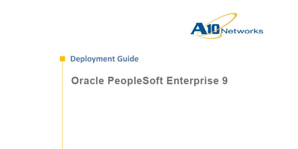 Oracle PeopleSoft Enterprise 9 Deployment Guide