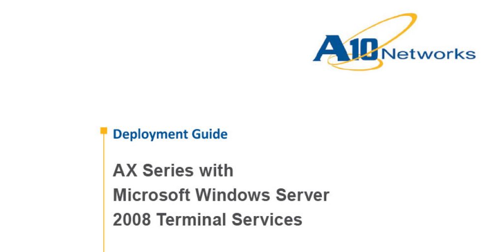 Microsoft Windows Server 2008 Terminal Services Deployment Guide