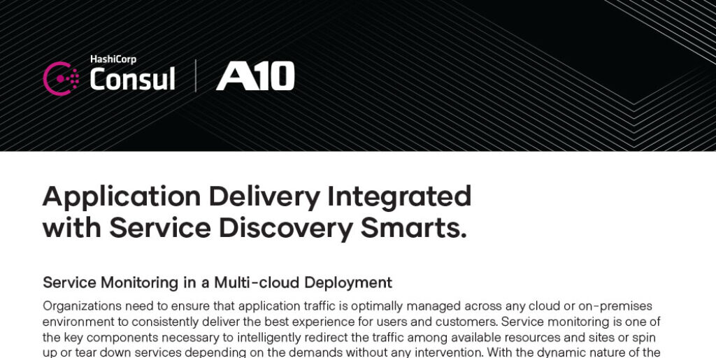 Application Delivery Integrated with Service Discovery Smarts