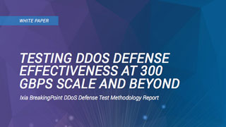 Testing DDoS Defense Effectiveness at 300 Gbps Scale and Beyond