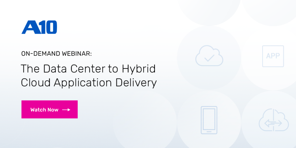 The Data Center to Hybrid Cloud Application Delivery Journey