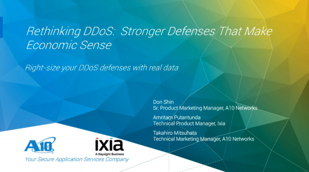 Strengthen DDoS Defenses