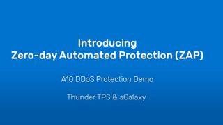 Modern DDoS Protection with Zero-day Automated Protection