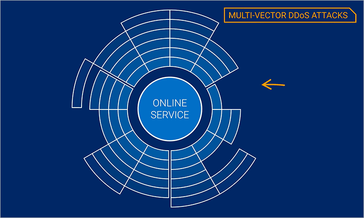 Rise Multi-vector DDOS Attacks