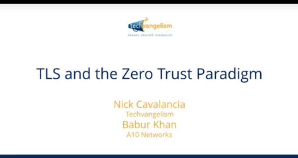 TLS and the Zero Trust Program